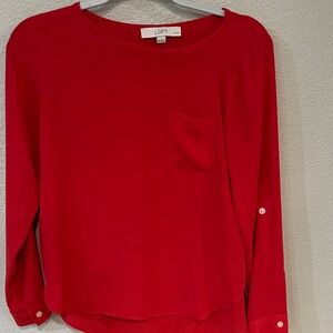 LOFT Vibrant Red Women's Blouse